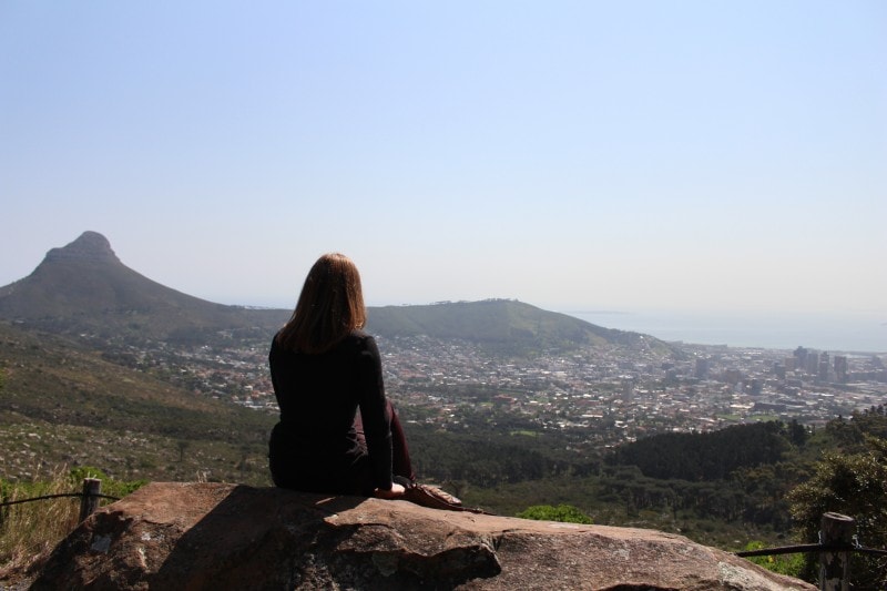 View over Cape Town and Signal Hill, South Africa