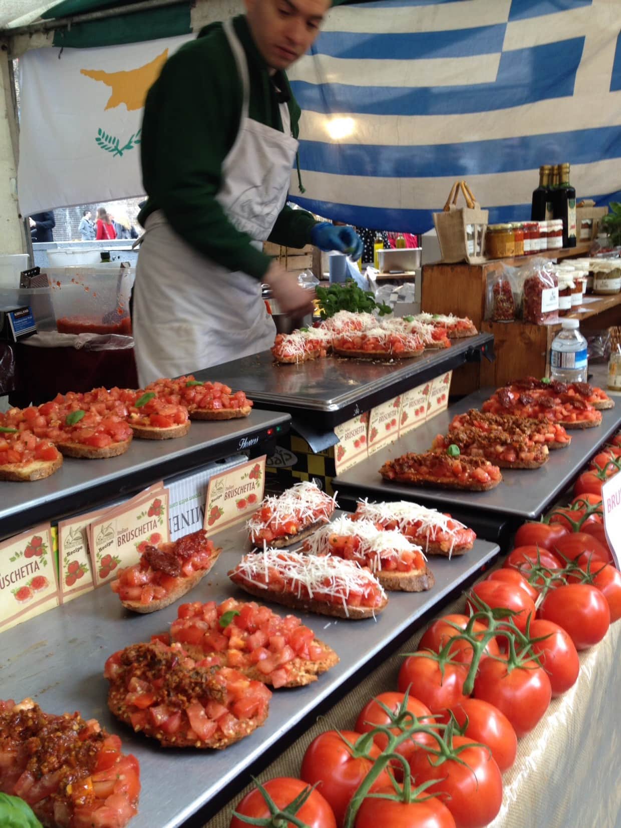 Real food market stall London