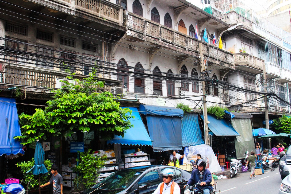 On our way to the flower market in Bangkok