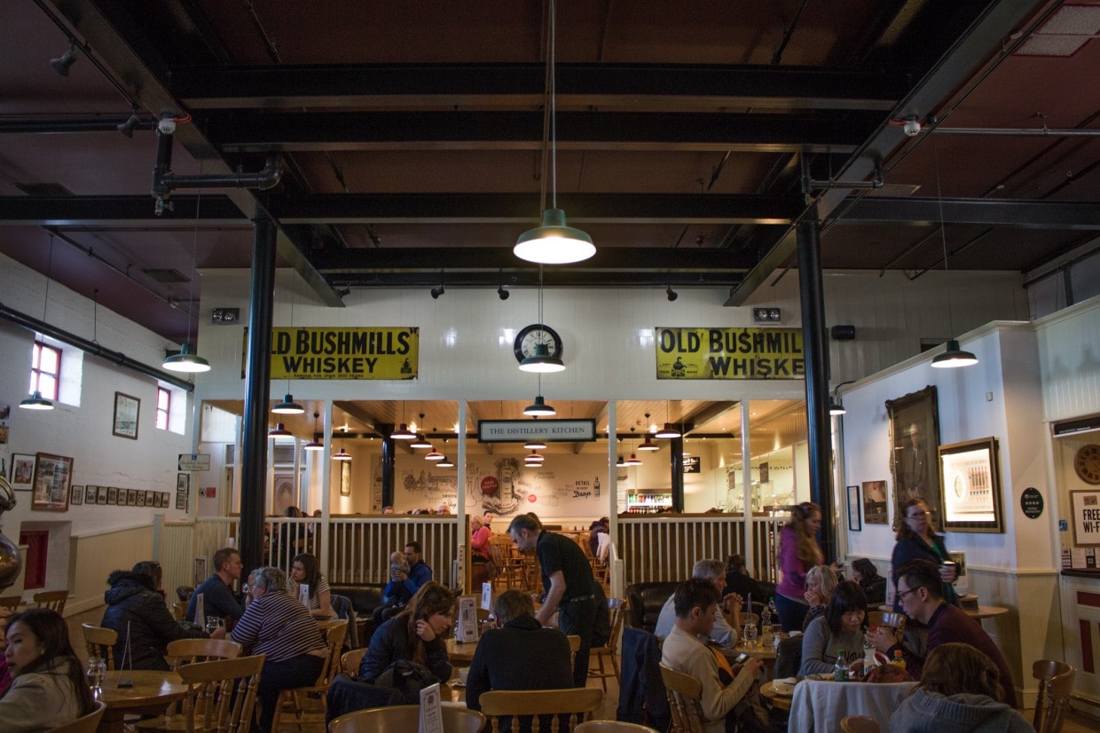 Bushmills distillery cafeteria