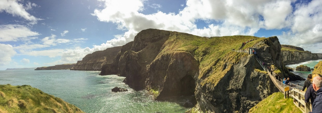 Carrick-a-rede bridge panorama