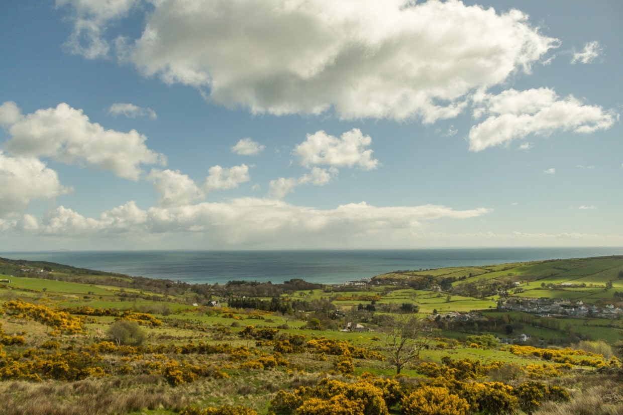 Coast landscape Northern Ireland