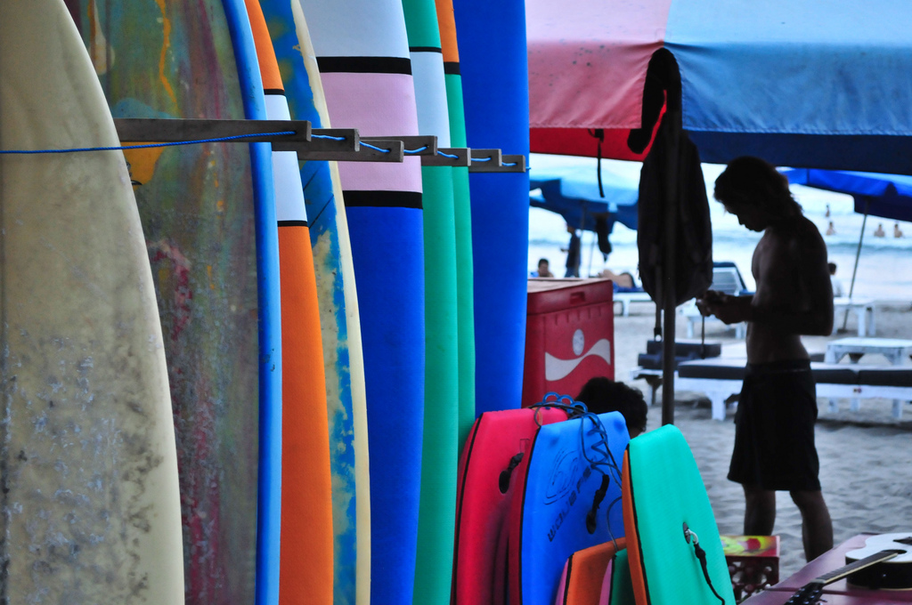 Surfboards on Bali