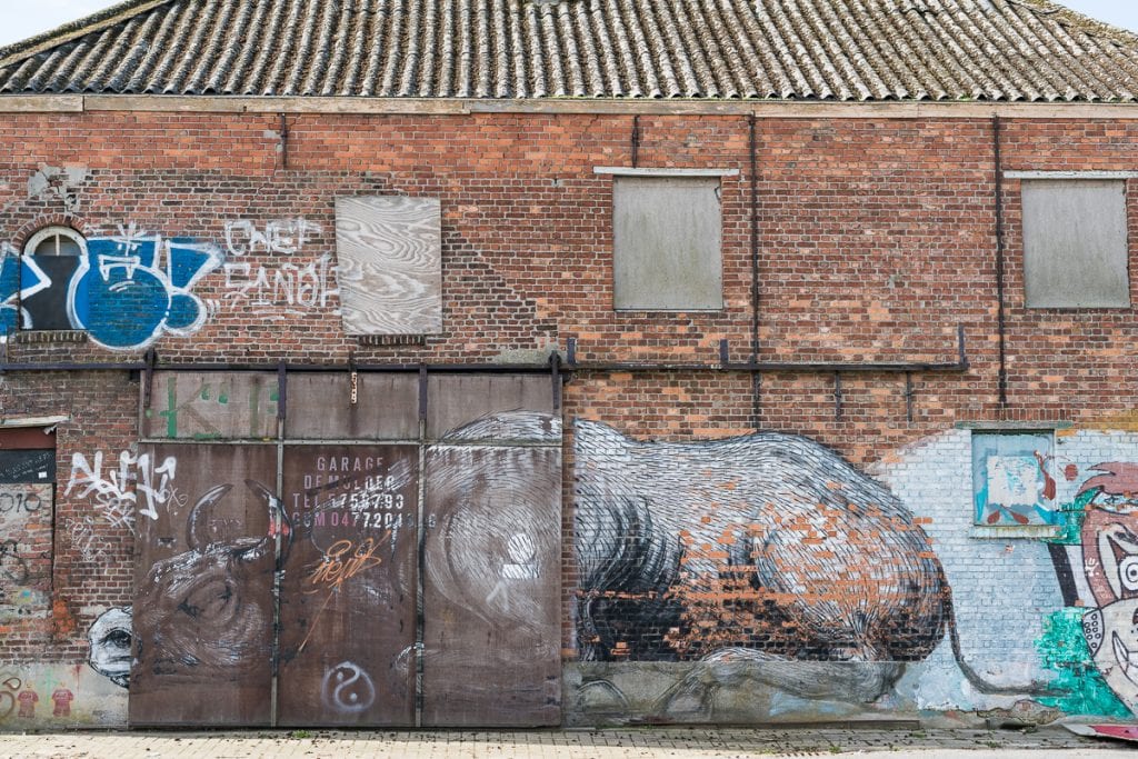 Doel street art Belgie