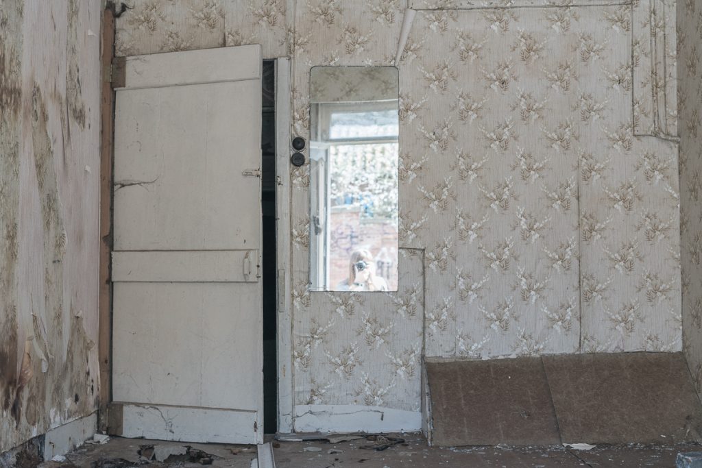 Empty room in Doel Ghost Town Belgium