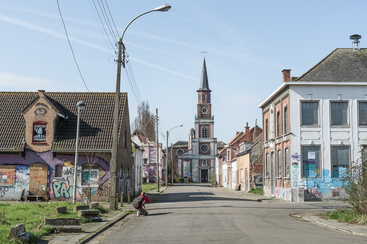 Street in Doel Belgium