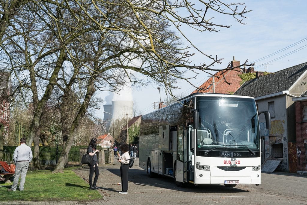 Visitors in Doel Belgium