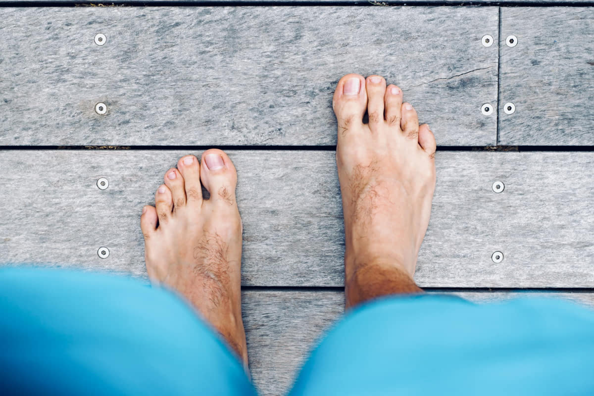 Walking barefoot in Wellington