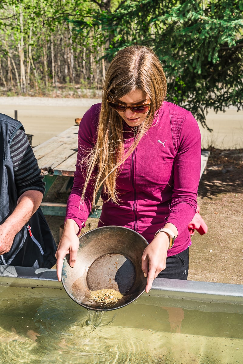 Gold panning Yukon trips