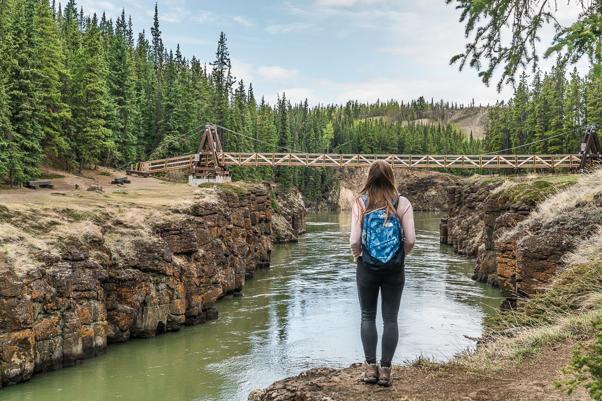 Miles Canyon suspension bridge